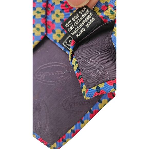 Faconnable Vintage Men Silk Tie - Picture 8 of 9